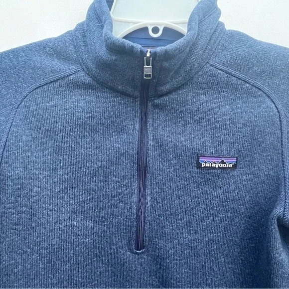 Patagonia better sweater blue quarter zip women’s medium m - Picture 4 of 4